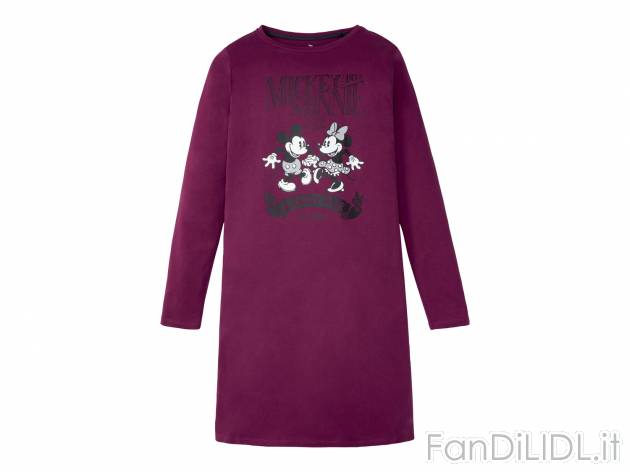 Maxi t-shirt da notte per donna Tom & Jerry, Mickey & Minnie Mouse, Disney ...