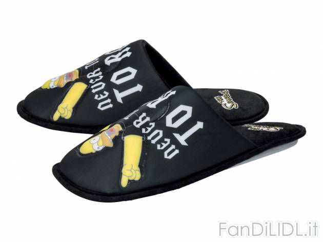 Pantofole da uomo The Simpsons, Star Wars, Spiderman , prezzo 4.99 € 
Misure: ...