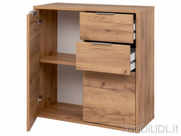Mobiletto con 2 ante e 2 cassetti Livarno Living, prezzo 65.00 &#8364; 
- Materiale ...