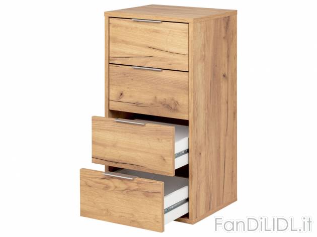 Mobiletto con 4 cassetti Livarno Living, prezzo 59.00 &#8364; 
- Materiale di ...