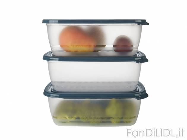 Set contenitori salvafreschezza , prezzo 2.99 &#8364; per Al set 
- Lavabili ...