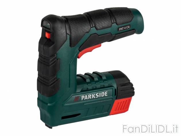 Pistola sparapunti ricaricabile Parkside, prezzo 19.99 € 
- Per graffe da 4–12 ...