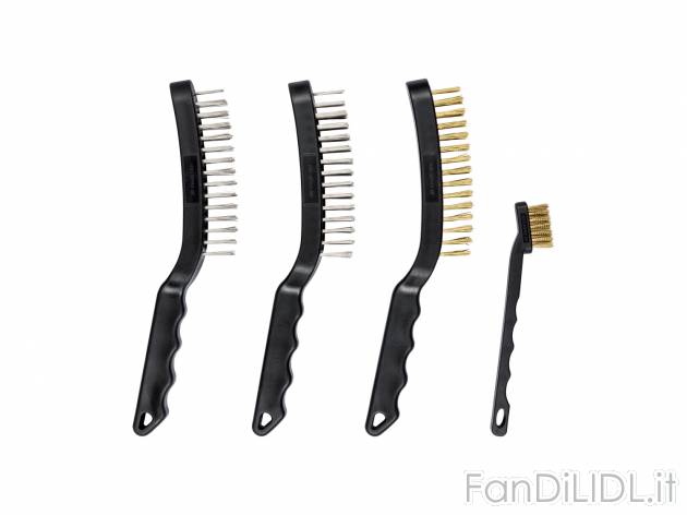 Set spazzole metalliche Parkside, prezzo 4.99 €  
4 pezzi
Caratteristiche