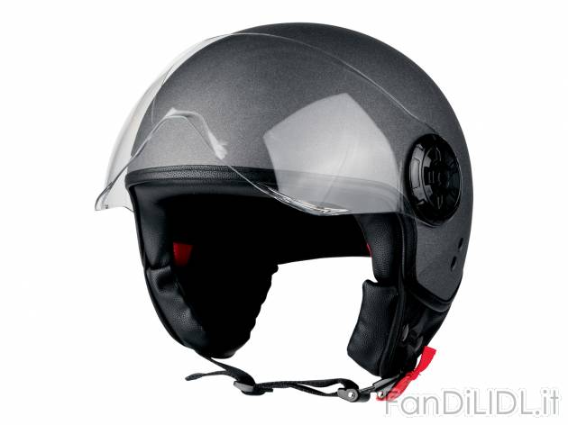 Casco Jet Crivit, prezzo 29.99 € 
- Sicurezza certificata secondo la norma ECE-R ...