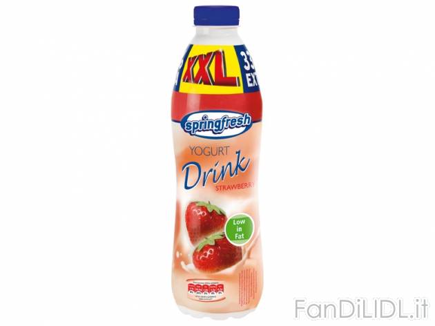 Yogurt da bere , prezzo 1,19 &#8364; per 750 g + 250 g GRATIS 
- A scelta nei ...
