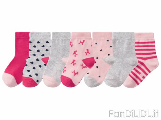 Calze da bambina Lupilu, prezzo 3.99 &#8364; 
7 paia - Misure: 19-30
Taglie ...