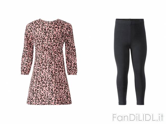 Completo vestitino e leggings da bambina Lupilu, prezzo 8.99 &#8364; 
Misure: ...