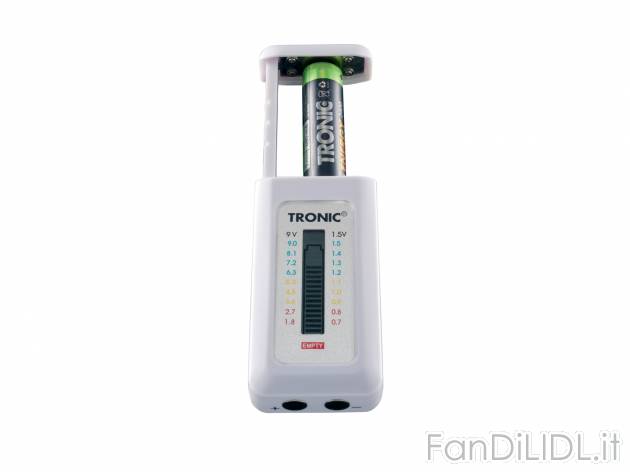 Tester digitale per batterie Tronic, prezzo 3.99 € 
- Con display LCD e scala ...