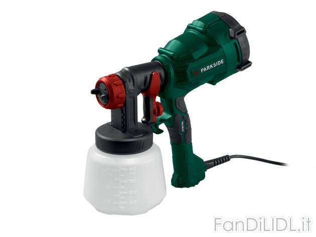 Pistola a spruzzo elettrica Parkside, prezzo 29.99 € 
- 3 tipi di spruzzo regolabili ...