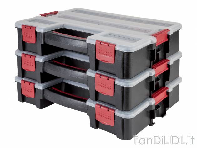 Valigetta portaminuteria Parkside, prezzo 12.99 € 
- 3 contenitori utilizzabili ...