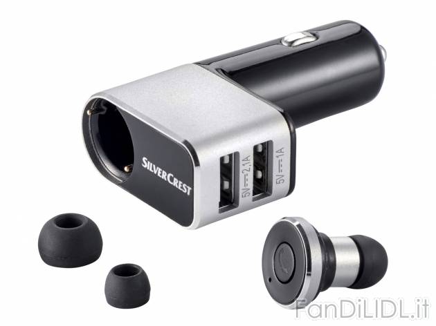 Dispositivo vivavoce con auricolare Bluetooth Silvercrest, prezzo 14.99 &#8364; ...