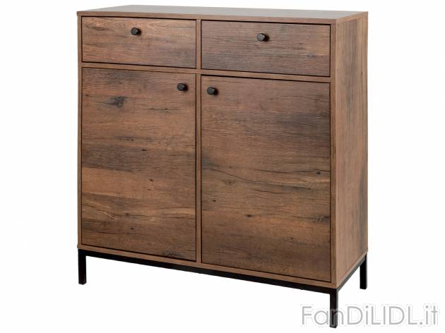 Mobile con 2 ante e 2 cassetti Livarno Living, prezzo 89.00 € 
- Materiale di ...