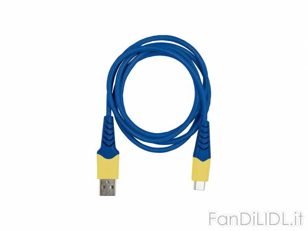 Cavo per ricarica e trasferimento dati 1m Silvercrest, prezzo 4.99 € 
- Con protezione ...