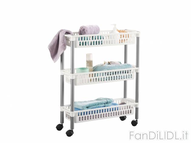 Carrello mobile o di servizio per bagno , prezzo 9.99 &#8364; per Alla confezione ...