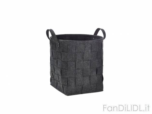 Cesto in feltro , prezzo 9.99 &#8364; per Alla confezione 
- Con pratici manici
- ...