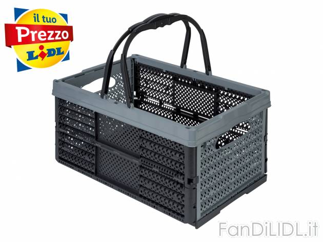 Cassetta pieghevole Pre-zero, prezzo 2.49 € 
19 L 
- Con plastica riciclata
Caratteristiche

- ...