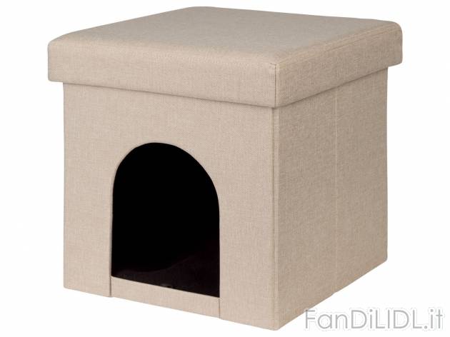 Pouf con cuccia per gatti Zoofari, prezzo 12.99 &#8364; 
- 37,5 x 38 x 37,5 ...