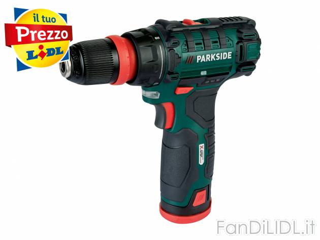 Trapano avvitatore ricaricabile Parkside, X12VTeam, prezzo 29.99 € 
- Portabit ...