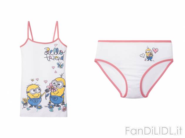 Coordinato intimo per bambini Minions, prezzo 4.99 &#8364; 
Misure: 2-10 anni
Taglie ...