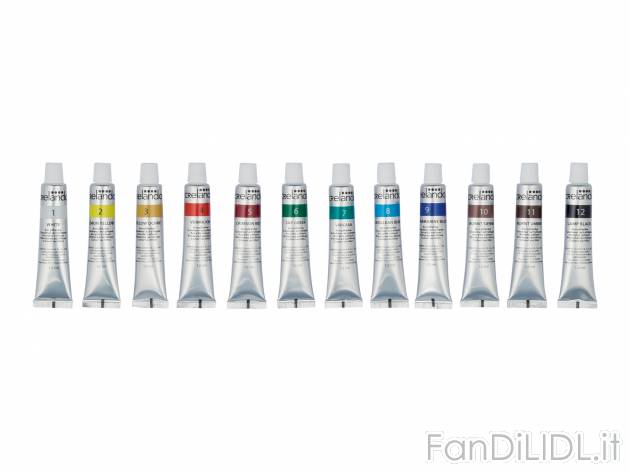 Set colori acrilici o acquerelli o gessetti Crelando, prezzo 2.99 &#8364; 
12 ...