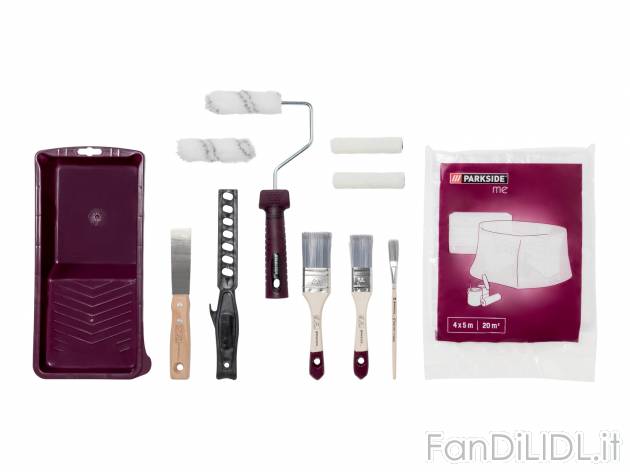 Set per tinteggiare Parkside, prezzo 7.99 &#8364; 
12 pezzi 
In dotazione
- ...