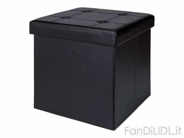 Pouf contenitore Livarno Living, prezzo 12.99 &#8364; 
- Seduta imbottita e ...