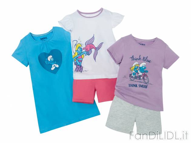 Pigiama corto da bambina Oeko-tex, prezzo 5.99 &#8364; 
Misure: 2-8 anni
Taglie ...