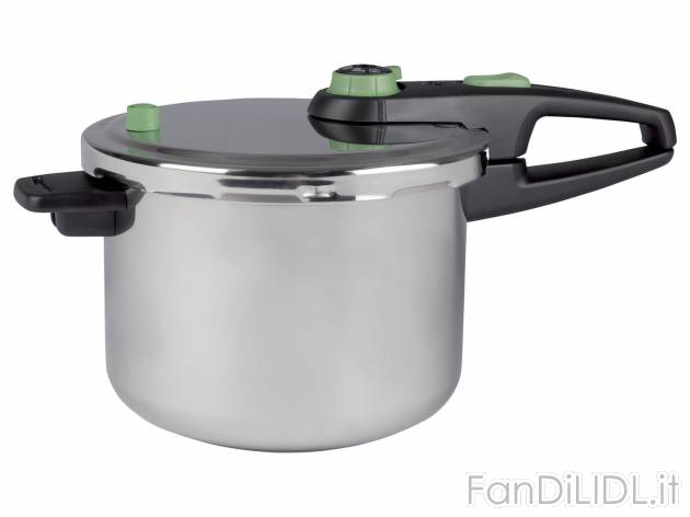 Pentola a pressione Tefal, prezzo 49.00 &#8364; 
6 L 
- Con sistema a 5 sicurezze
- ...