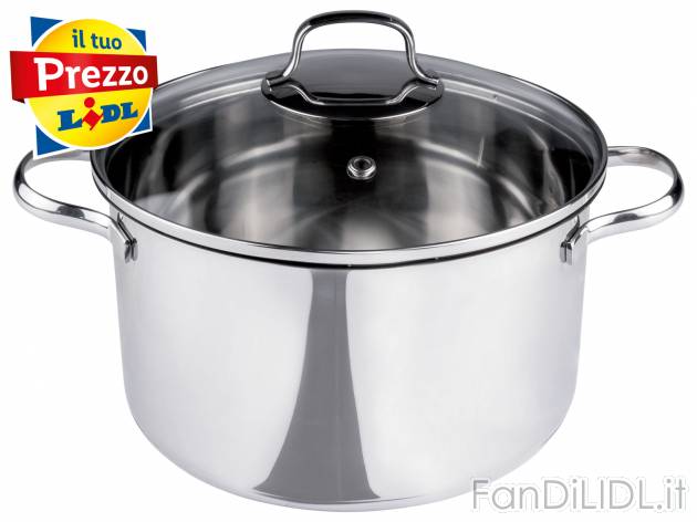 Pentola in acciaio Ernesto, prezzo 14.99 &#8364; 
Ø 24 cm 
- Con fondo multistrato ...