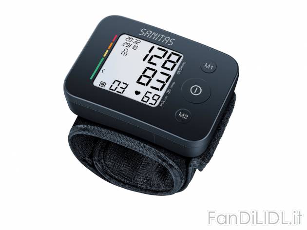 Misuratore di pressione da polso Sanitas, prezzo 12.99 &#8364; 
- Manicotto ...