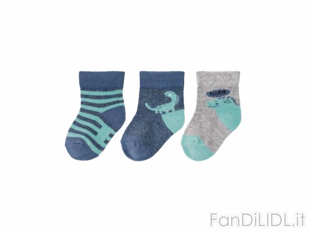 Calzini da neonato Lupilu Pure Collection, prezzo 1.99 &#8364; 
3 paia - Misure: ...
