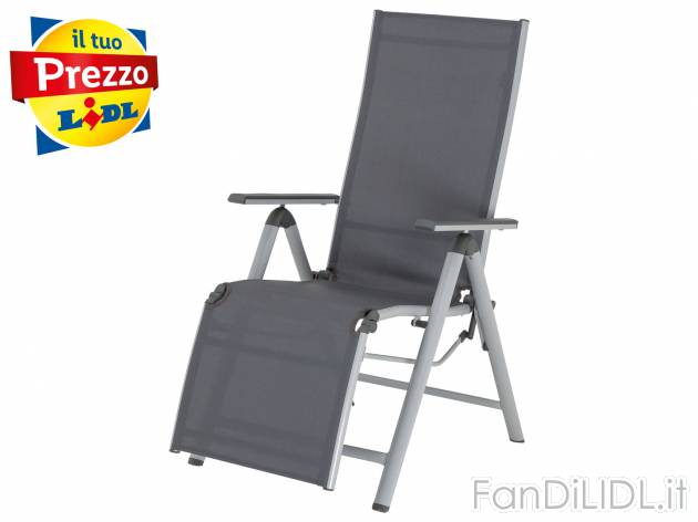 Sedia sdraio da giardino Florabest, prezzo 44.00 &#8364; 
- Regolabile in 7 ...