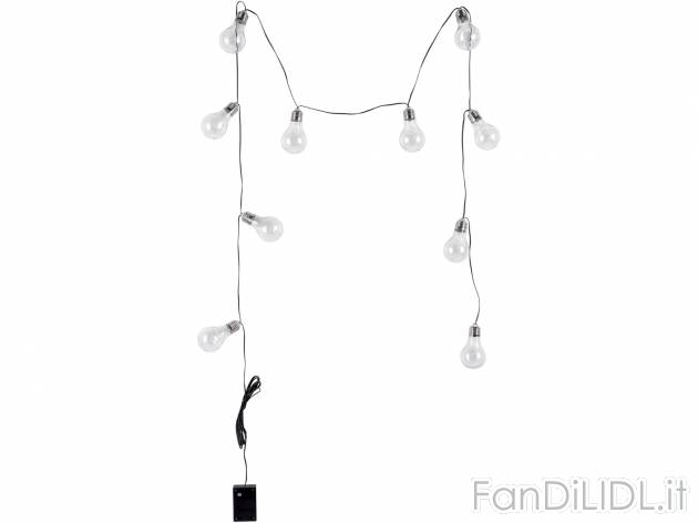 Catena luminosa ad energia solare Melinera, prezzo 8.99 &#8364; 
- 10 lampadine ...