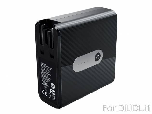 Caricabatterie da viaggio con powerbank Silvercrest SMRP 5200 A1, prezzo 17.99 € ...