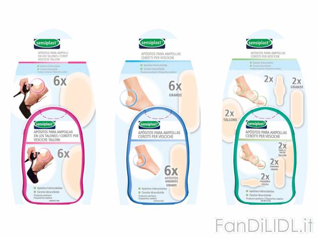 Cerotti per vesciche Sensiplast, prezzo 1.99 &#8364;  
6 pezzi
Caratteristiche