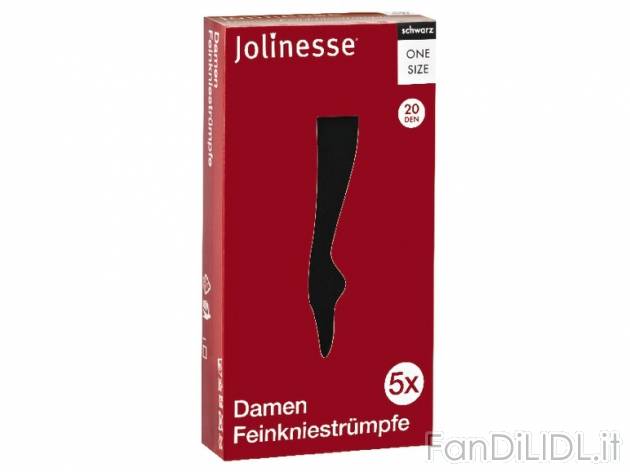 Gambaletti da donna 20 DEN, 5 paia Jolinesse, prezzo 1,99 &#8364; per Alla confezione ...