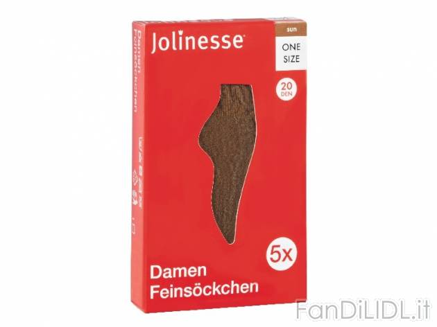 Calze velate da donna 20 DEN, 5 paia Jolinesse, prezzo 1,99 &#8364; per Alla ...