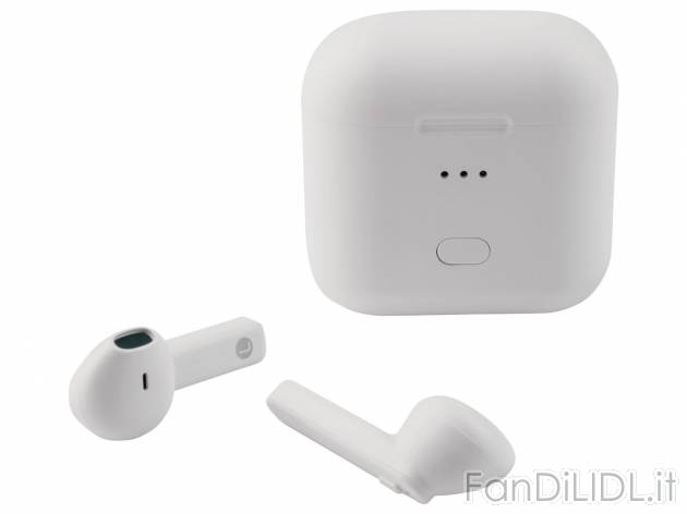 Cuffie auricolari Bluetooth con custodia di ricarica Silvercrest, prezzo 19.99 &#8364; ...