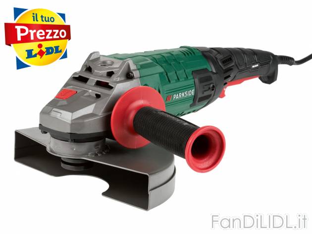 Smerigliatrice angolare Parkside, prezzo 34.99 &#8364; 
- Con impugnatura principale ...