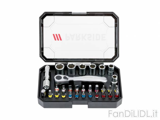 Set bit o set chiavi a bussola e bit per cricchetto Parkside, prezzo 8.99 &#8364; ...