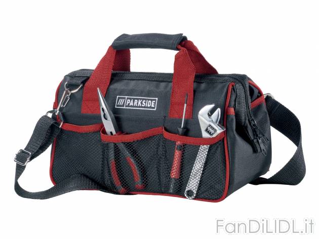 Borsa con attrezzi da lavoro Parkside, prezzo 22.99 &#8364; 
23 pezzi
Caratteristiche
 ...