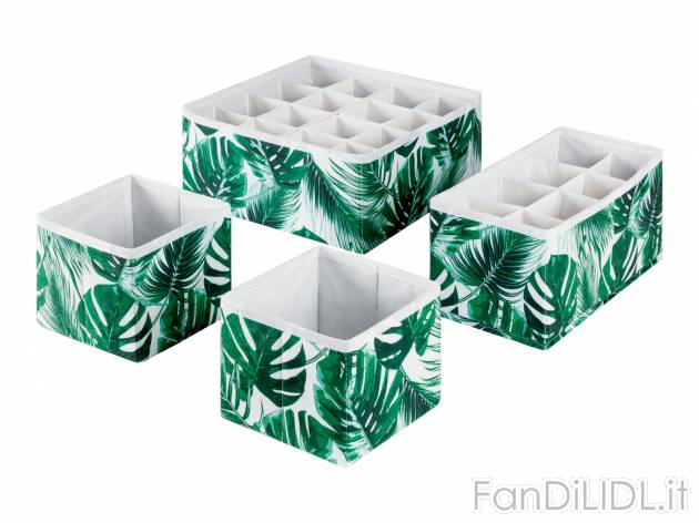 Organizer per cassetti Livarno Living, prezzo 9.99 &#8364; 
4 pezzi 
- Pieghevole ...