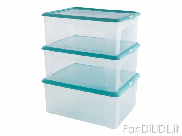 Box multiuso Cassetti, prezzo 9.99 &#8364; 
3 o 6 pezzi 
- Con coperchio
- Set ...