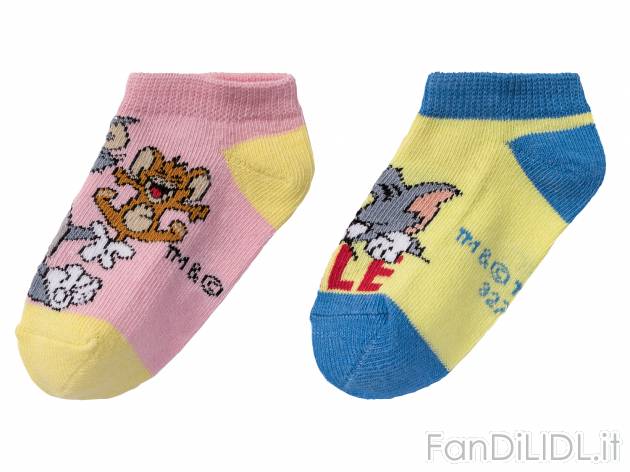 Calzini per bambini Tom-and-jerry, prezzo 1.99 &#8364; 
2 paia - Misure: 19-30
Taglie ...