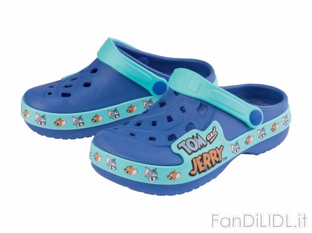 Clogs per bambini Tom-and-jerry, prezzo 3.99 &#8364; 
Misure: 24-29
Taglie disponibili

Caratteristiche
 ...