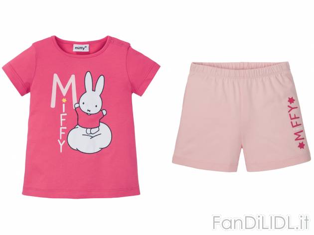 Pigiama corto per bambina Miffy, prezzo 5.99 € 
Misure: 1-6 anni 
- Puro cotone
Prodotto ...