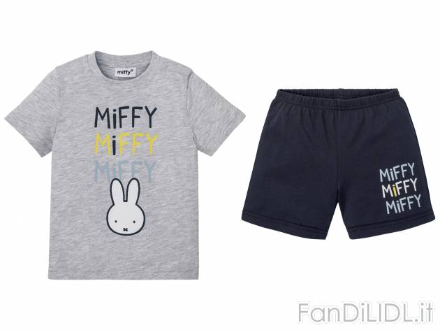 Pigiama corto per bambino Miffy, prezzo 5.99 &#8364; 
Misure: 1-6 anni
Taglie ...