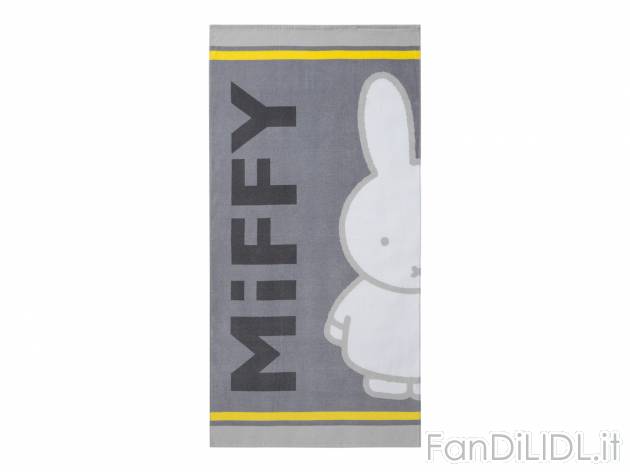 Telo mare Miffy, prezzo 9.99 &#8364; 
75 x 150 cm 
- Puro cotone
Prodotto sostenibile ...