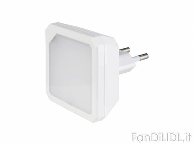 Luce notturna LED Livarno Lux, prezzo 1.99 &#8364; 
- Bianco caldo
- 3000 K
Caratteristiche

- ...