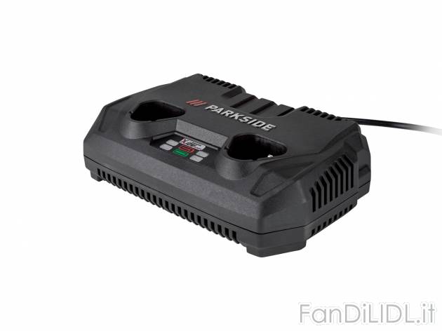 Caricabatterie doppio Parkside, X12VTeam, prezzo 14.99 € 
Parkside X 12 V Team ...